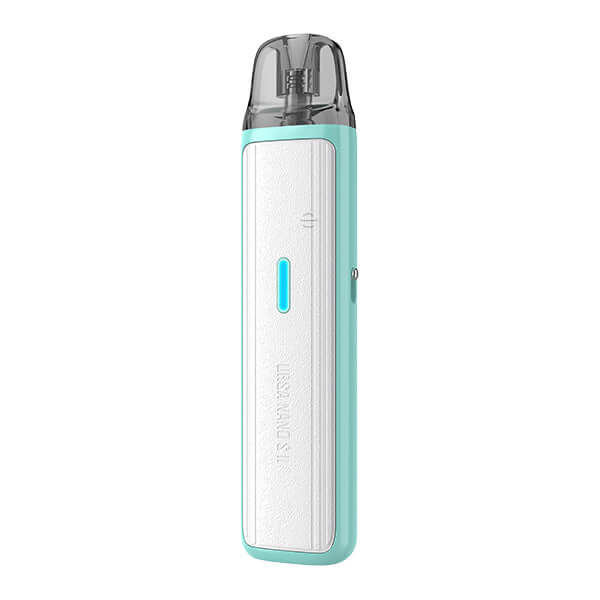 Lost Vape URSA Nano S2 Pod Kit in teal and white, compact and ergonomic design for on-the-go vaping.